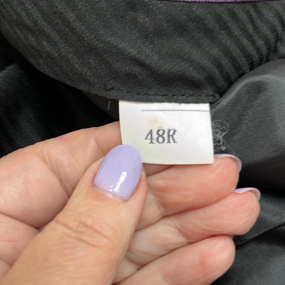 Arvin Magic Johnson Strips Dress Pants Gray Men Size 48 R - Picture 8 of 9